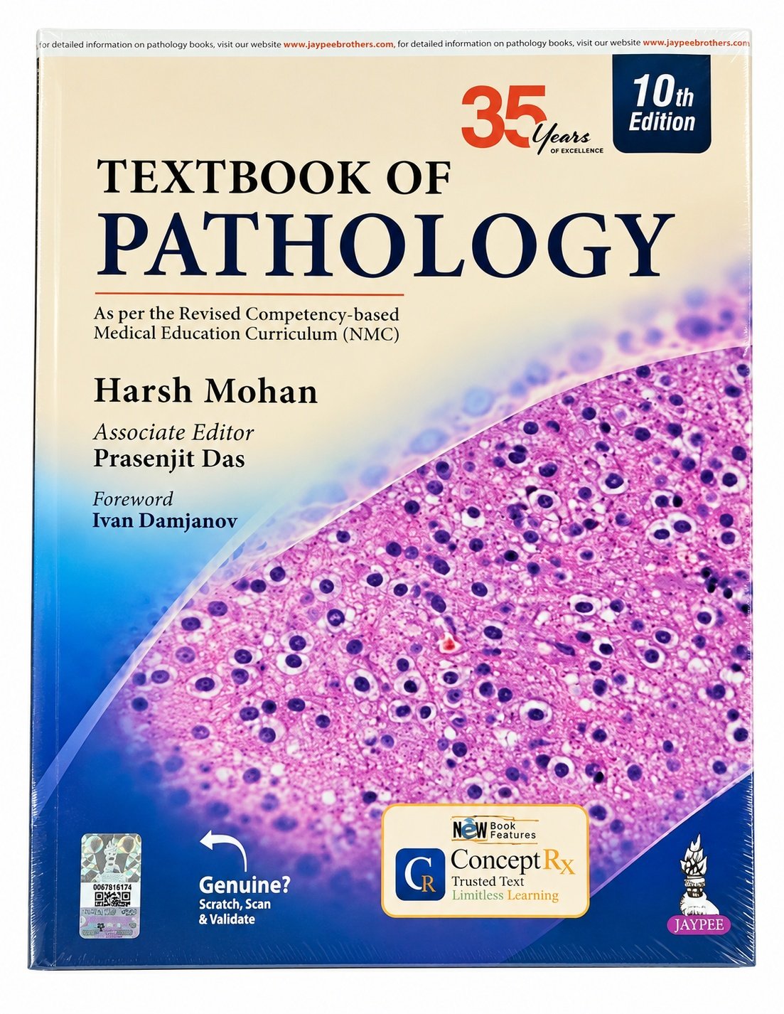 Textbook of Pathology By Harsh Mohan, 10th Edition (Revised Reprint), ISBN-9788167999658
