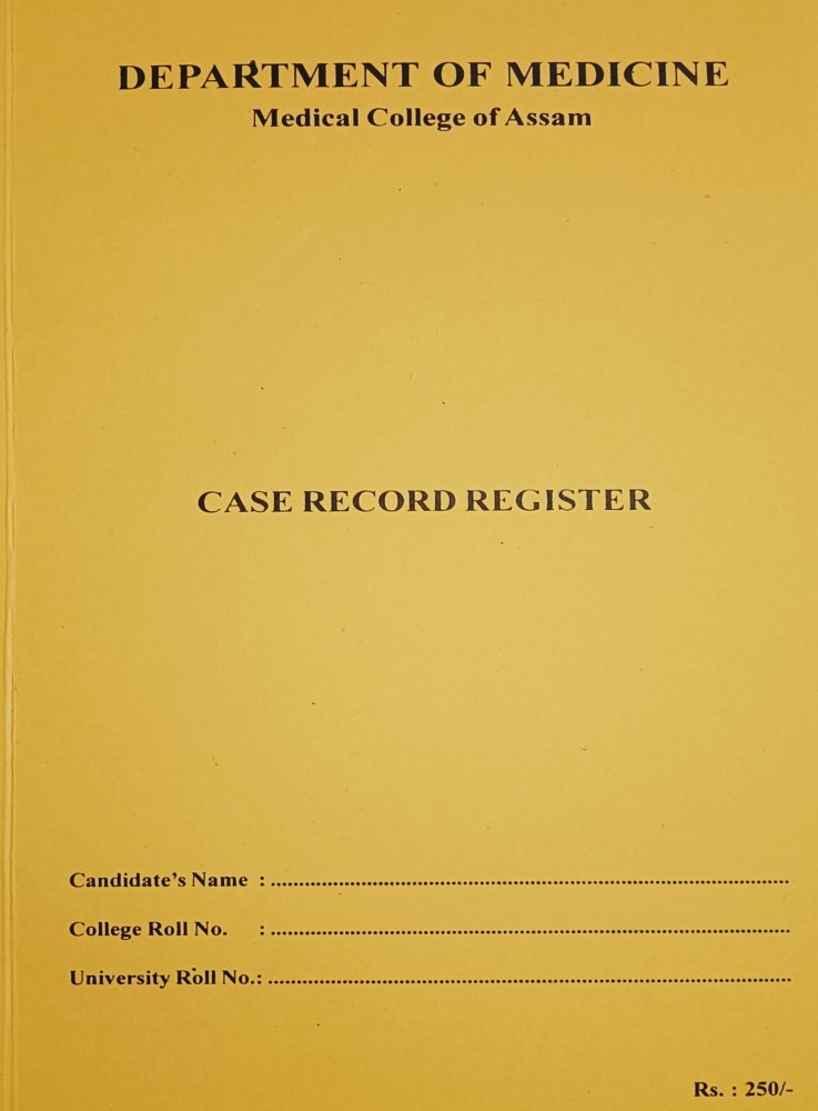 Medicine Case Record Book