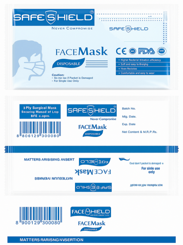 Mask pack of 50 ( Individual packing)