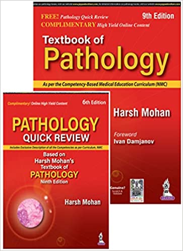 Textbook of Pathology 9th edition (Free Pathology Quick Review) – 10 February 2023 by Harsh Mohan (Author)