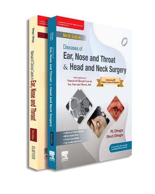 Diseases Of Ear, Nose And Throat & Head and Neck Surgery 9th Edition 2025By PL Dhingra