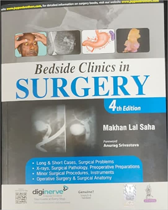 EDSIDE CLINICS IN SURGERY 4th Edition Paperback – 1 January 2022 by Makhan Lal Saha  (Author)