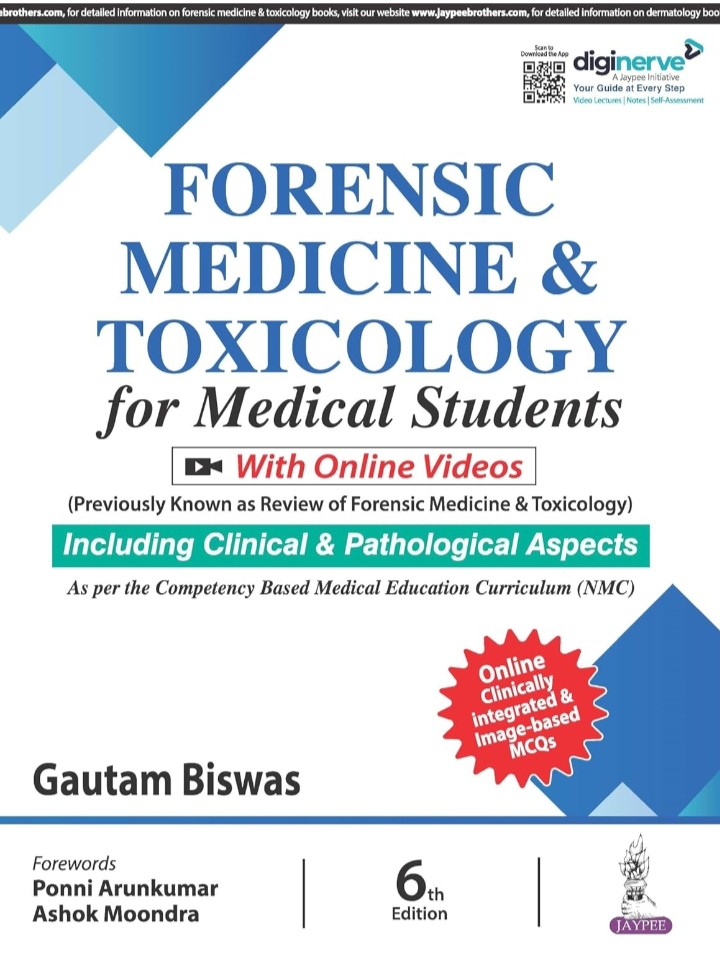 Review of Forensic Medicine & Toxicology 6th Edition 2023 by Gautam Biswas