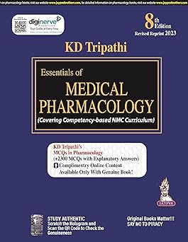 Essentials Of Medical Pharmacology by K.D. Tripathi (KDT) (Author)