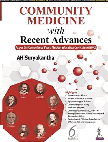 Community Medicine with Recent Advances 6th edition 2021 by ah Suryakantha