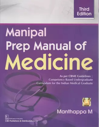 Manipal Prep Manual of Medicine (3e Paperback 1 January 2021)  by Manthappa M (Author)