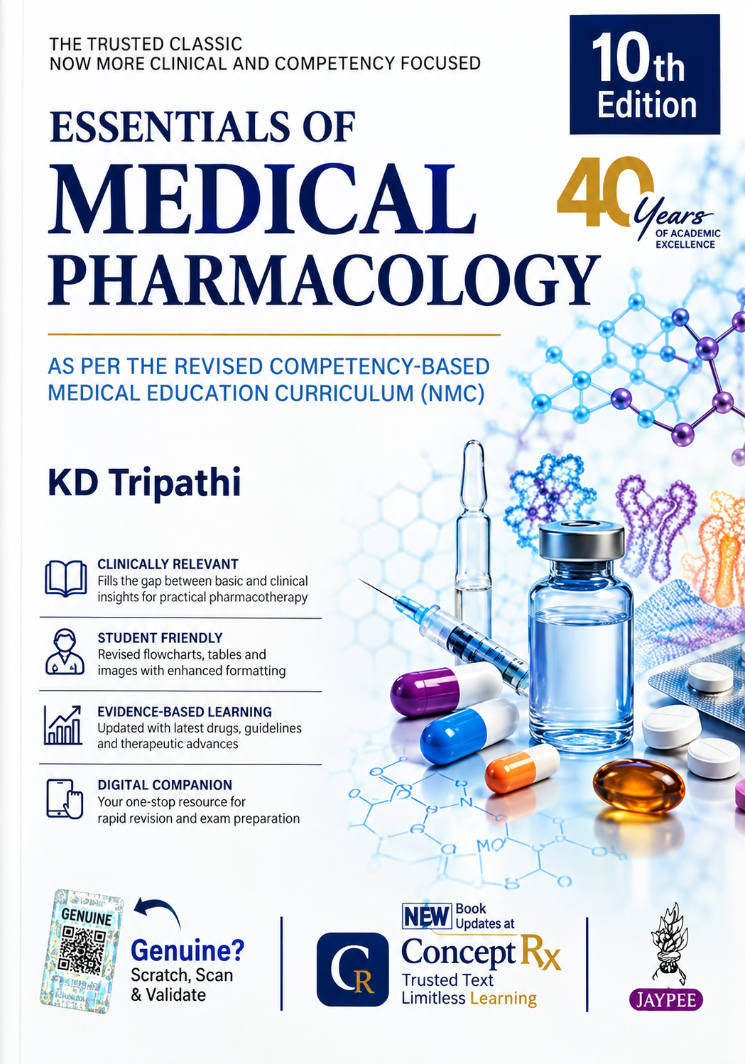 Essentials of Medical Pharmacology by K D Tripathi 10/e 2027