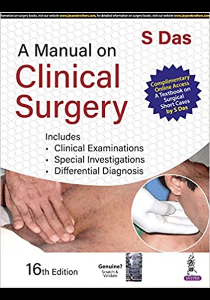 A Manual on Clinical Surgery Paperback – 16THED 6 December 2022 by S Das (Author)