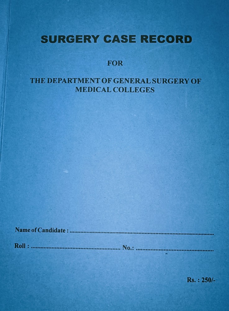 Surgery Case Record Book