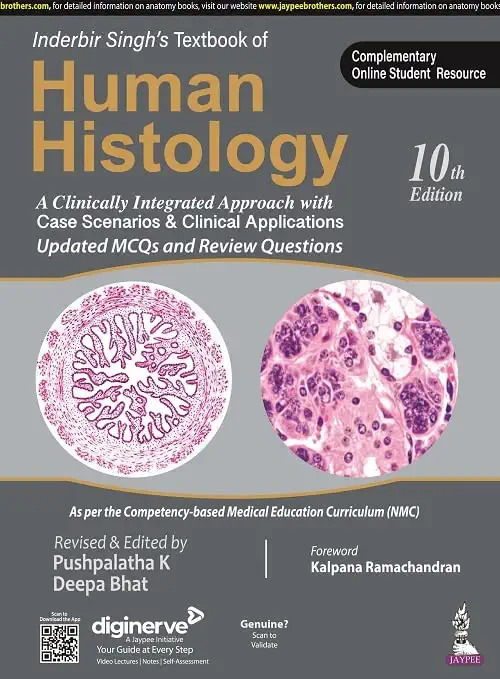 Inderbir (IB)Singh'S Textbook Of Human Histology With Colour Atlas And Practical Guide (Paperback)  byPushpalatha K(Author),Deepa Bhat(Author),Pushpa NB(Author)