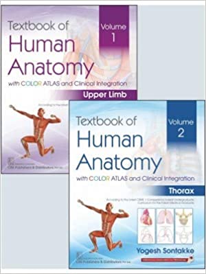 TEXTBOOK OF HUMAN ANATOMY WITH COLOR ATLAS AND CLINICAL INTEGRATION 2 VOL SET (PB 2021) by SONTAKKE YOGESH (Author)